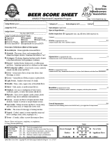 BJCP beer scoresheet