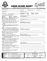 BJCP cider scoresheet
